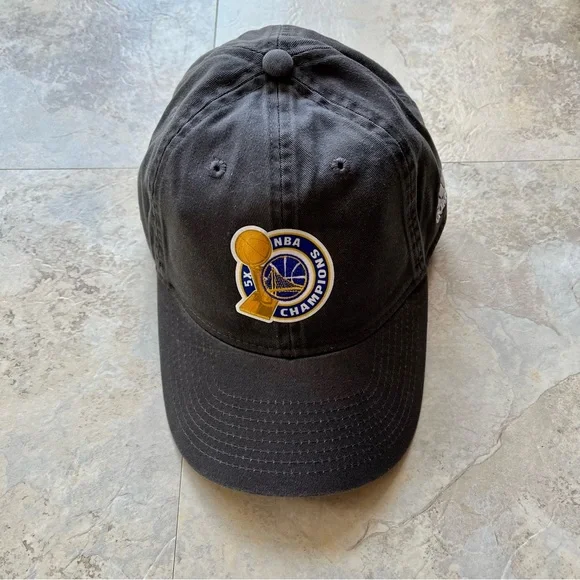 New Adidas Golden State Warrior 2017 Championship Hat Strap OS Gray - Picture 3 of 5